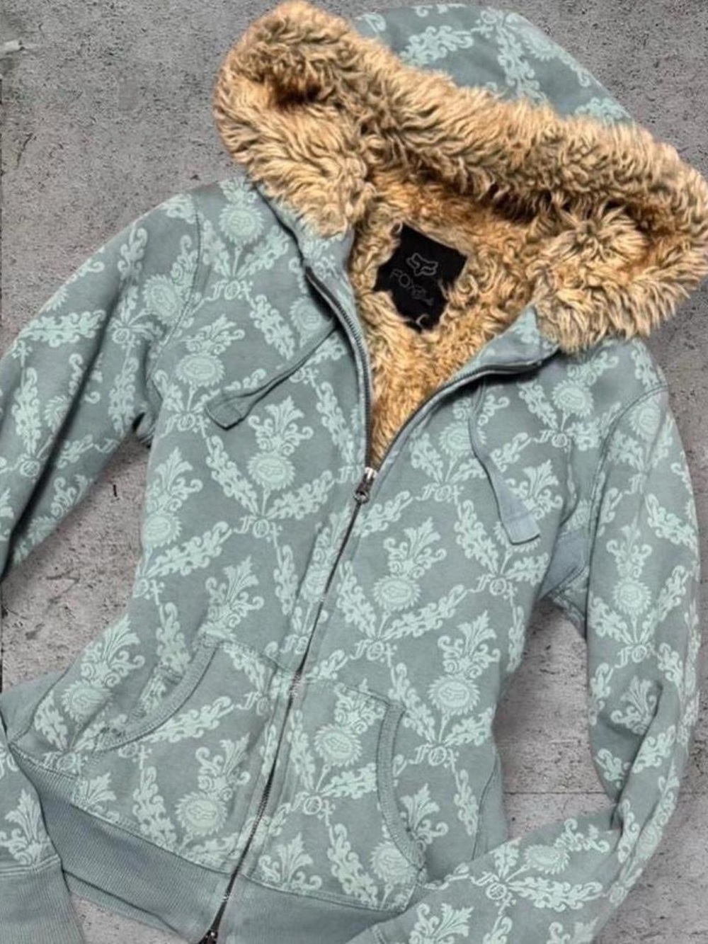 Fox Racing faux-fur lined hoodie